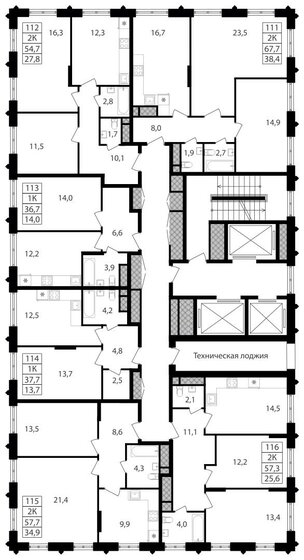 29,8 м², квартира-студия 13 731 840 ₽ - изображение 22