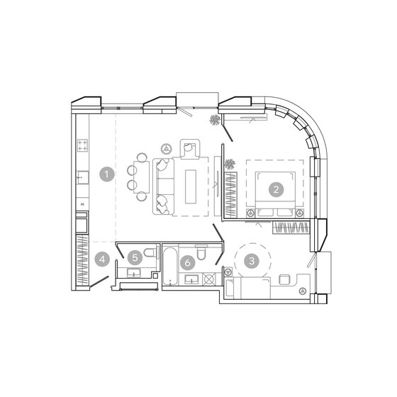 102,3 м², 4-комнатная квартира 26 900 000 ₽ - изображение 55