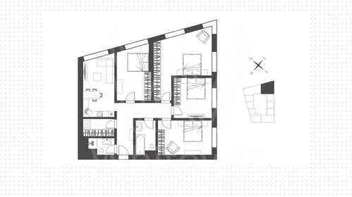 Квартира 113,5 м², студия - изображение 1