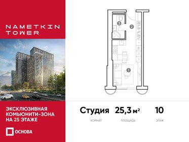 Квартира 25,3 м², студия - изображение 1