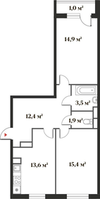 Квартира 62 м², 2-комнатная - изображение 1