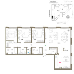 Квартира 118,5 м², 4-комнатная - изображение 1