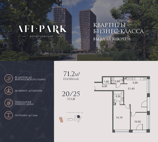 Квартира 71,2 м², 3-комнатная - изображение 1