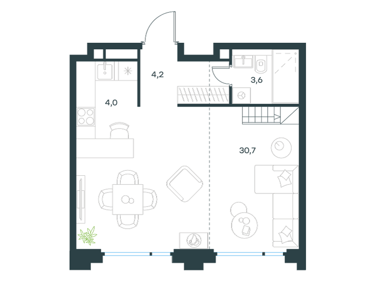 51,9 м², 2-комнатная квартира 24 700 000 ₽ - изображение 125