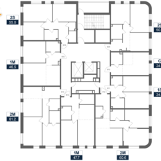 Квартира 55 м², 2-комнатная - изображение 2