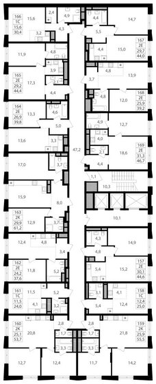 44,6 м², 2-комнатная квартира 16 760 680 ₽ - изображение 15