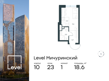 Квартира 18,6 м², студия - изображение 1