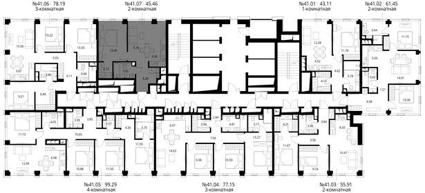 Квартира 45,5 м², 2-комнатная - изображение 2