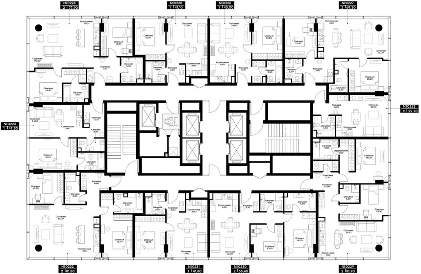 23,8 м², апартаменты-студия 27 000 000 ₽ - изображение 101