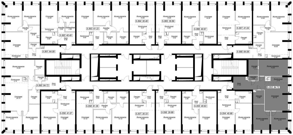 85,2 м², 3-комнатная квартира 39 383 336 ₽ - изображение 36