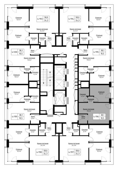 29,8 м², квартира-студия 11 500 000 ₽ - изображение 109