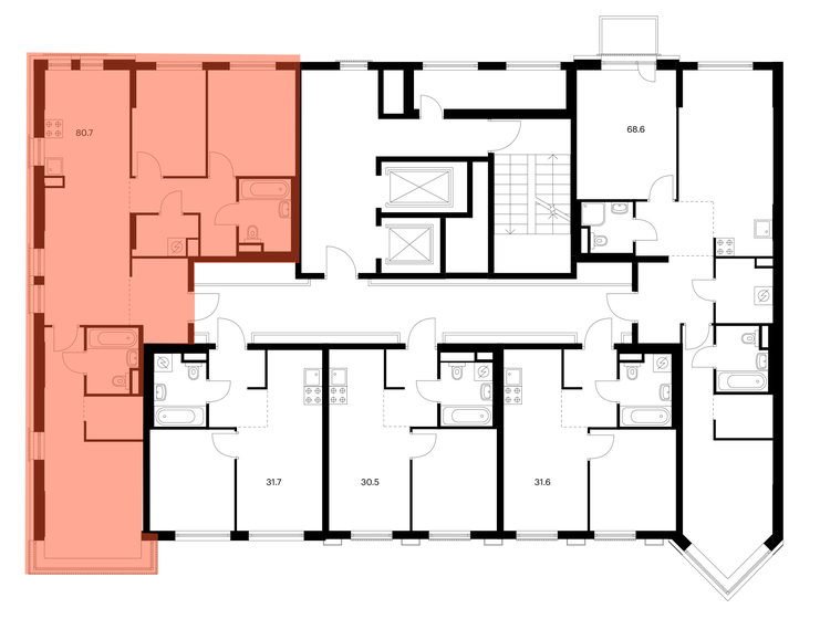 110 м², 3-комнатная квартира 25 999 000 ₽ - изображение 40