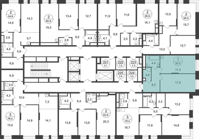 Квартира 50 м², 1-комнатная - изображение 2