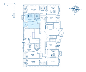 Квартира 34,1 м², 1-комнатная - изображение 2