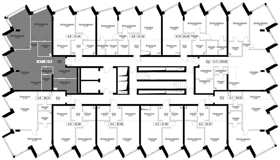 90,2 м², 2-комнатная квартира 52 065 960 ₽ - изображение 32