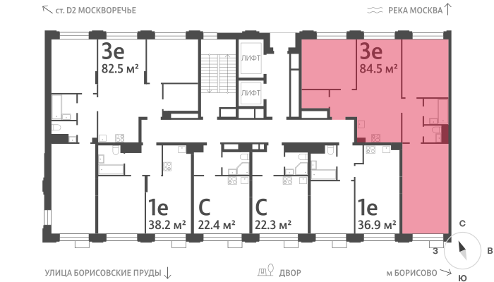 77 м², 3-комнатная квартира 26 400 000 ₽ - изображение 68