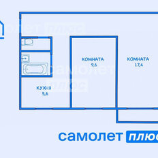 Квартира 43,2 м², 2-комнатная - изображение 3