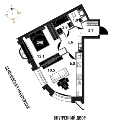 49 м², 2-комнатная квартира 20 400 000 ₽ - изображение 111