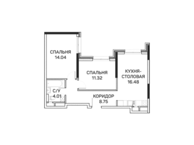 61 м², 3-комнатная квартира 12 500 000 ₽ - изображение 65