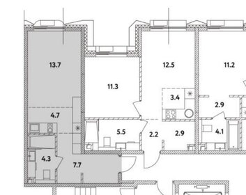 Квартира 30,4 м², студия - изображение 5