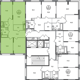 Квартира 80,6 м², 3-комнатная - изображение 2