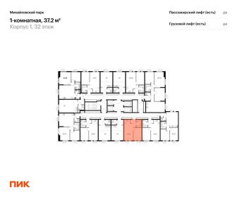 Квартира 37,2 м², 1-комнатная - изображение 2