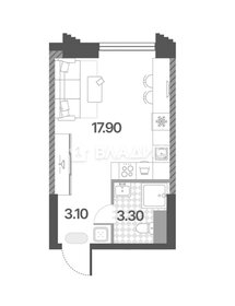 Квартира 24,3 м², студия - изображение 1