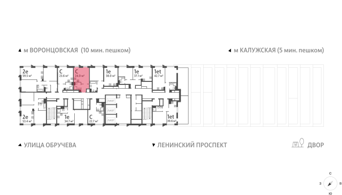 23,9 м², квартира-студия 14 320 975 ₽ - изображение 18