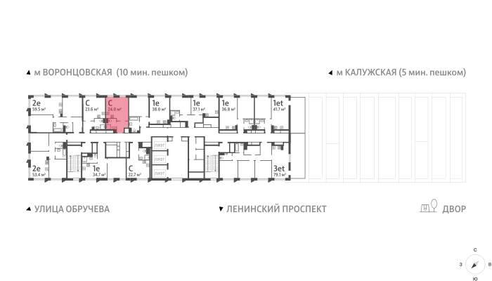 23,9 м², квартира-студия 14 320 975 ₽ - изображение 23