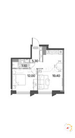 Квартира 39,1 м², 1-комнатная - изображение 1