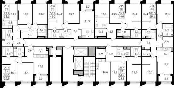 Квартира 64,2 м², 2-комнатная - изображение 2