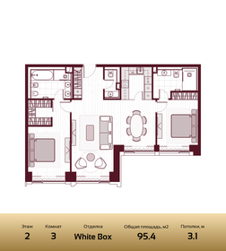 Квартира 95,5 м², 3-комнатная - изображение 1