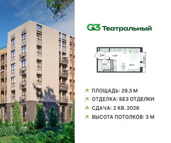 Квартира 29,3 м², студия - изображение 1