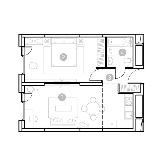 41 м², 1-комнатная квартира 13 500 000 ₽ - изображение 82