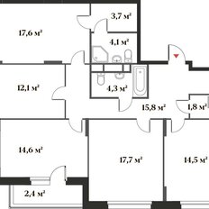 Квартира 106,1 м², 4-комнатная - изображение 2