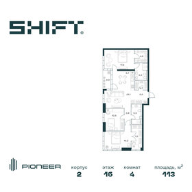 Квартира 113 м², 4-комнатная - изображение 1