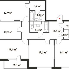 Квартира 106,1 м², 4-комнатная - изображение 3