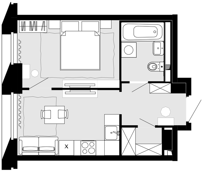 34,1 м², 1-комнатная квартира 9 650 300 ₽ - изображение 27