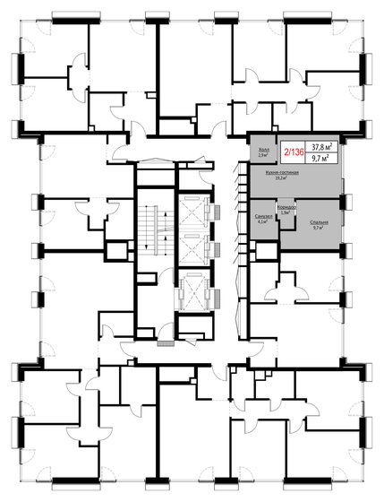 29,8 м², квартира-студия 11 500 000 ₽ - изображение 129