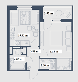 Квартира 37 м², 1-комнатная - изображение 2