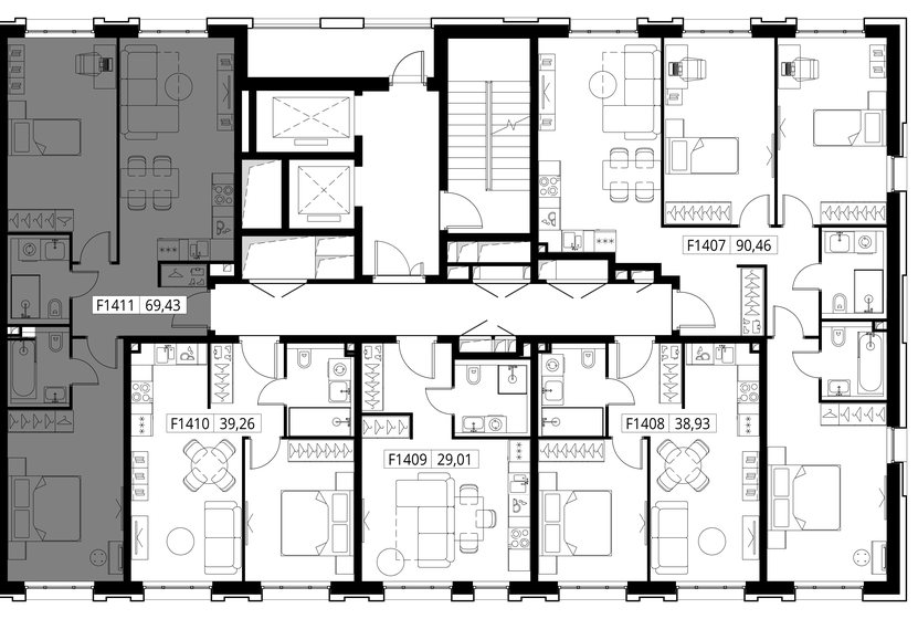 69,5 м², 2-комнатная квартира 30 745 516 ₽ - изображение 35