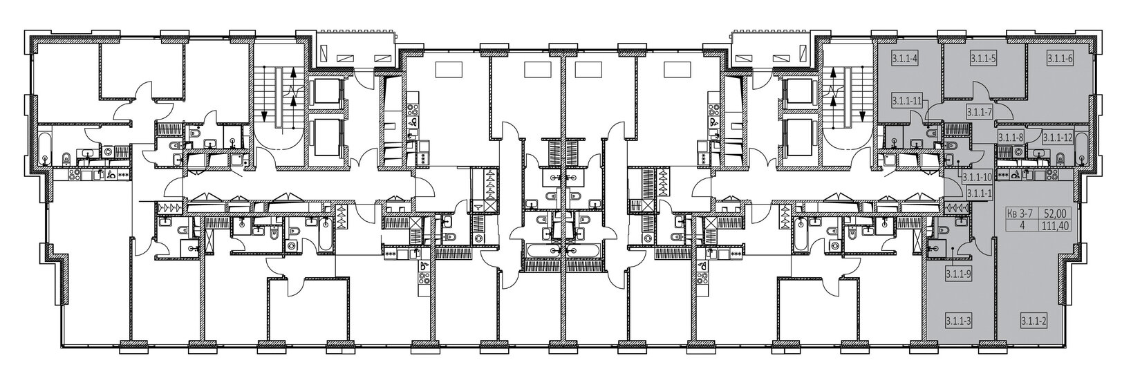 108 м², 4-комнатная квартира 43 274 844 ₽ - изображение 50