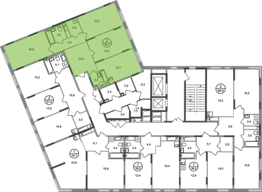 Квартира 84,7 м², 3-комнатная - изображение 2