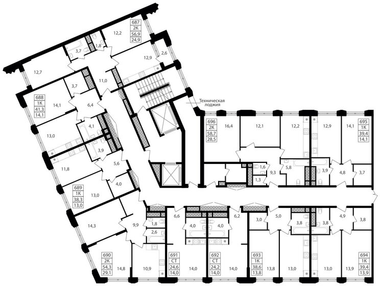 47,3 м², 2-комнатная квартира 11 700 000 ₽ - изображение 88