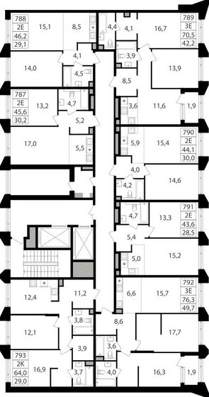 43,9 м², 1-комнатная квартира 24 333 770 ₽ - изображение 32