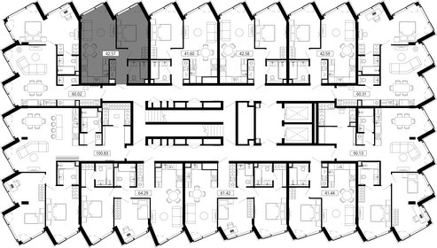 Квартира 44,1 м², 1-комнатная - изображение 2