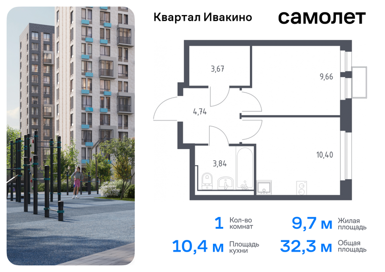 23,5 м², 1-комнатная квартира 5 000 000 ₽ - изображение 82