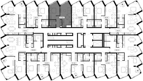 Квартира 43,2 м², 1-комнатная - изображение 2