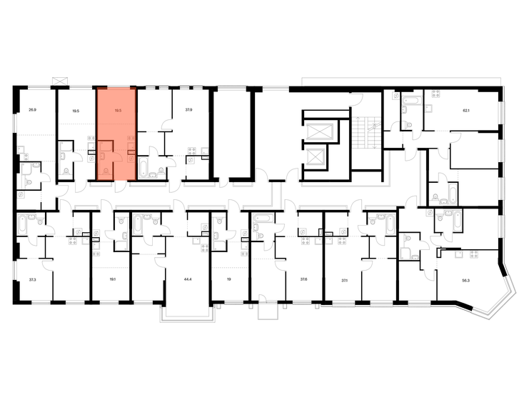 13,9 м², апартаменты-студия 4 726 000 ₽ - изображение 96