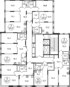 Квартира 63,7 м², 2-комнатная - изображение 2